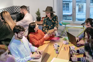 Understanding The Expectations & Values Of The Workplace's Newest Generation - Young Co-Workers Sharing Space