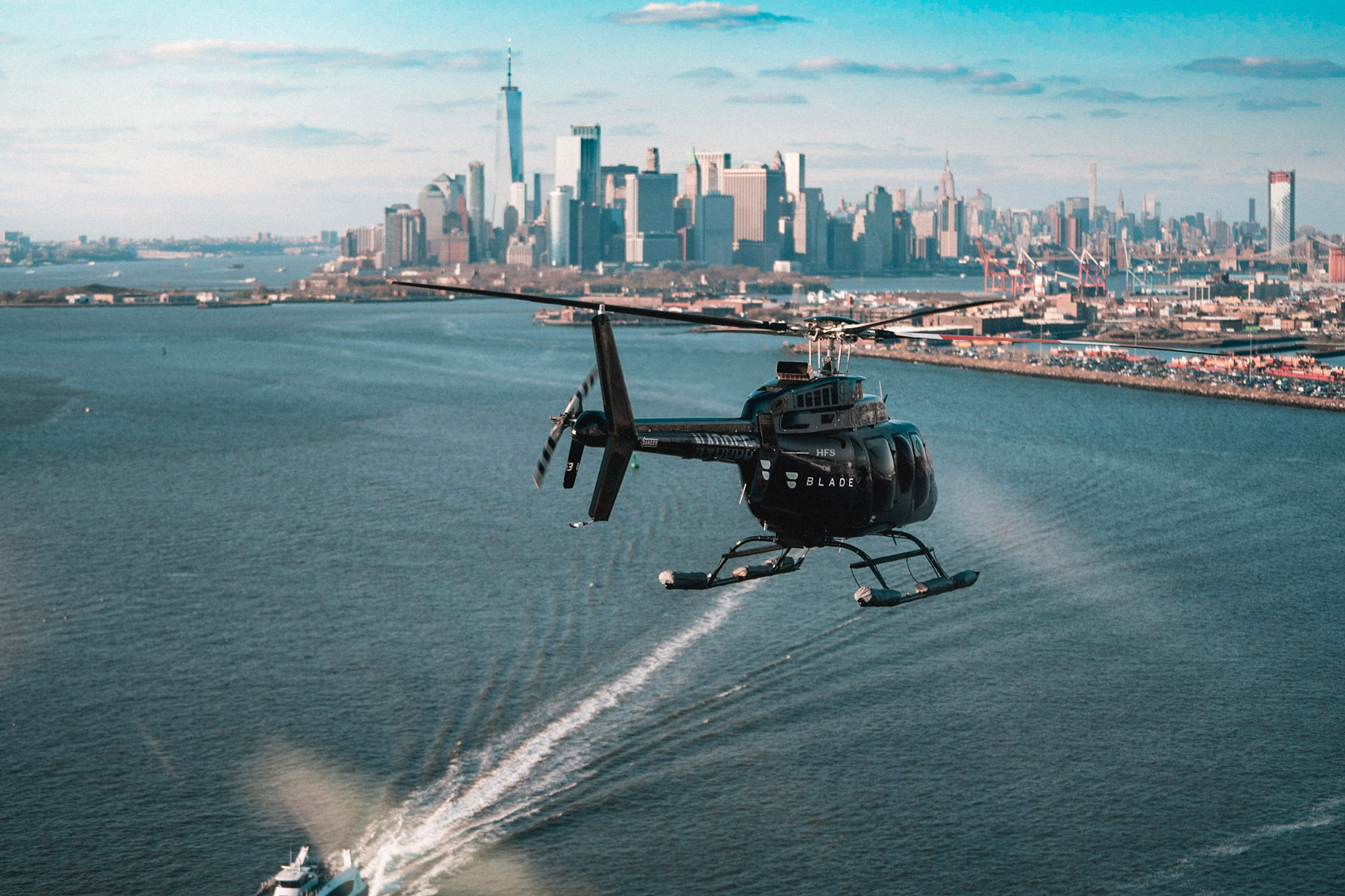 Helicopter Over River - Explore The World With EXEC